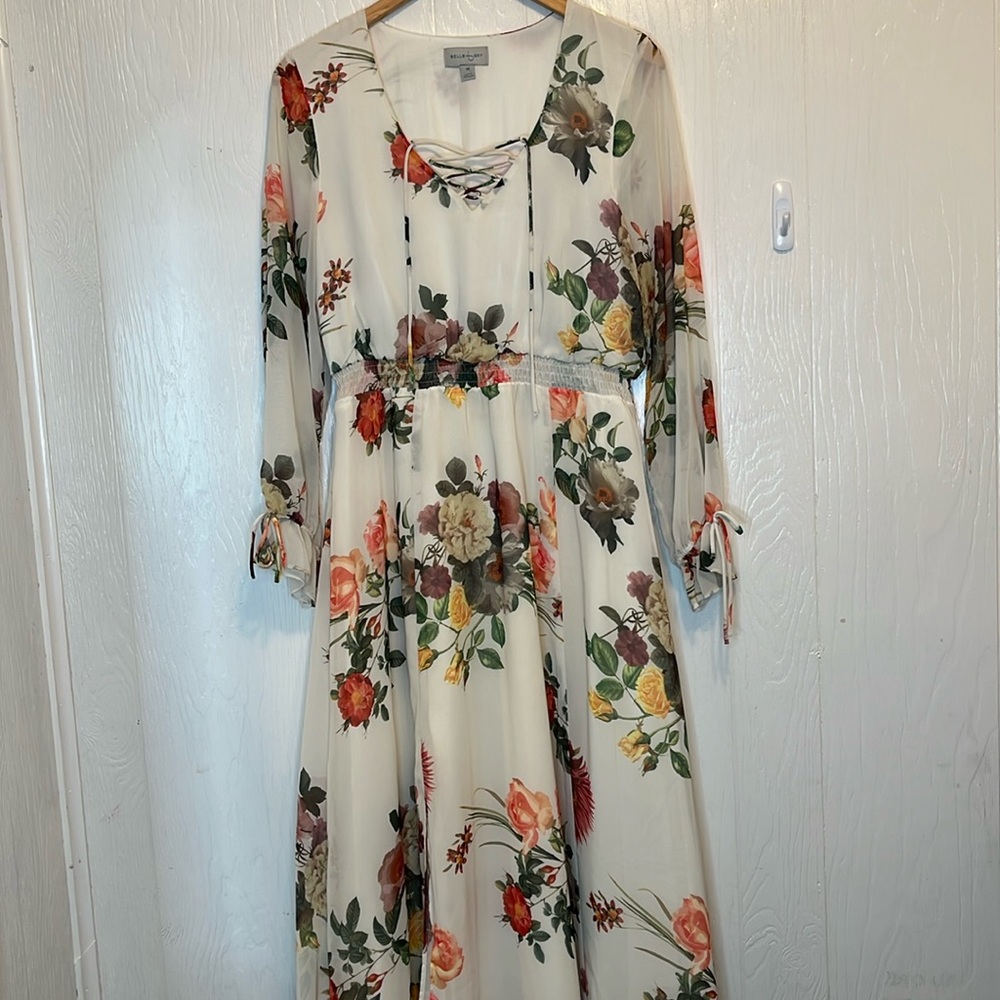 Belle + Sky Floral Dress Medium M